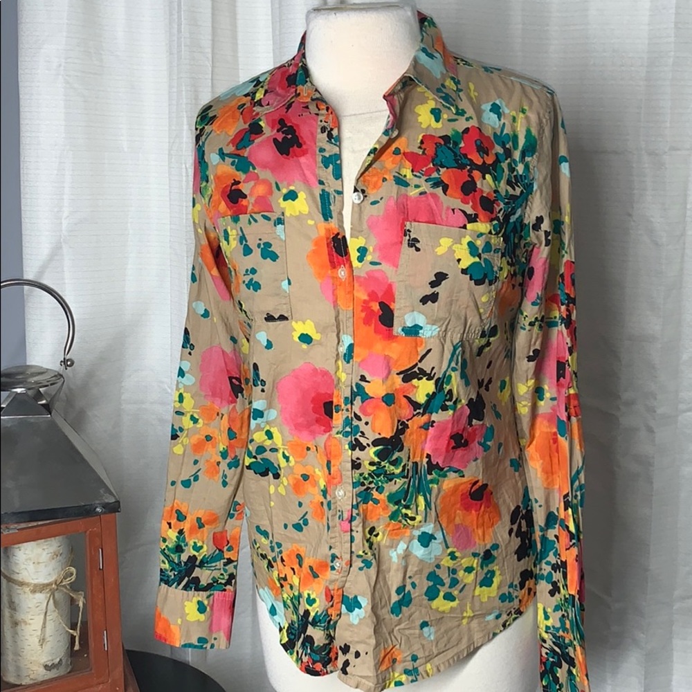 MERONA WOMEN BLOUSE FLORAL 🌺🍃🌼 SZ S